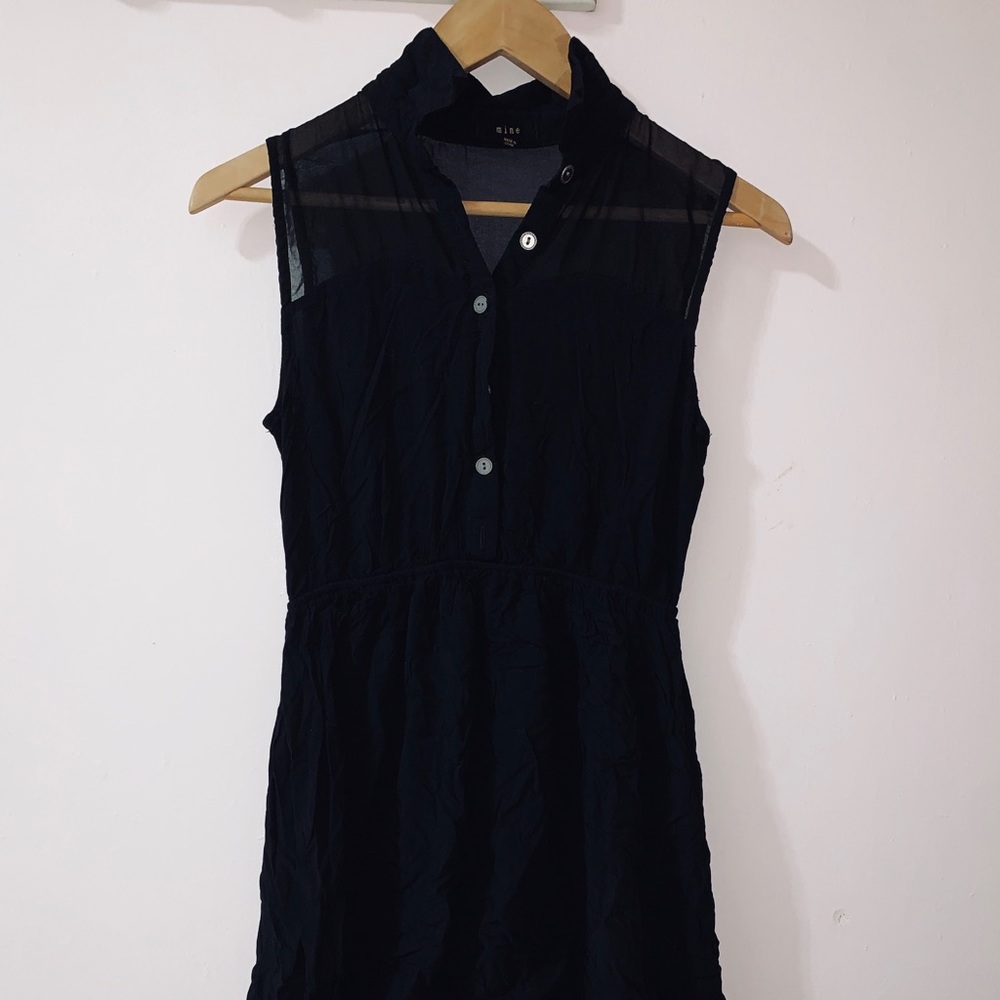 Black Buttoned Dress